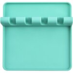 �gouttoir de cuisine en silicone avec tapis d'�gouttage, support pour cuill�res et fourchettes, id�al ...