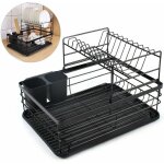gouttoir  vaisselle  2 tages - gouttoir  vaisselle avec panier  couverts et bac d'gouttement ...