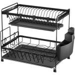 gouttoir  vaisselle  2 tages, gouttoir  vaisselle, tapis d'gouttement en acier inoxydable