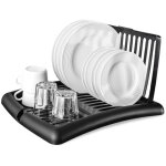 �gouttoir � vaisselle, assiettes, tasses, couverts, cuisine sur pied noir