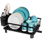 Egouttoir vaisselle, egoutoire vaisselle cuisine en acier inoxydable avec porte - ustensiles, noir séchoir ... Egouttoir vaisselle, egoutoire vaisselle cuisine en acier inoxydable avec porte - ustensiles, noir séchoir ...