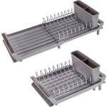 Egouttoir vaisselle inox, egoutoire vaisselle cuisine pliable, bec verseur pour l'vier, 28  47 cm de ...