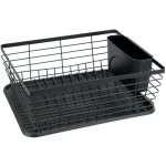 Egouttoir � vaisselle moderne drip , bac d'�gouttage amovible, panier � couverts, nettoyage facile, m�tal ...