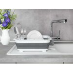 Egouttoir vaisselle pliable gaia, �gouttoir � vaisselle plastique, porte - couverts et support assiettes, ...