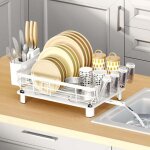 Egouttoir vaisselle sur evier �gouttoir � vaisselle blanc egouttoir vaisselle en metal dish rack avec ...