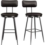 Eifson - lot de 2 chaises, chaises de cuisine, avec pieds en m�tal, pu, style industriel, chaises salle ...