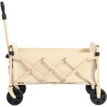 Chariot de jardin 66x41x44. 5 cm, avec quatre roues tout - terrain, tissu oxford 600d, poigne rglable, ...