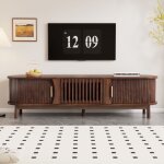 Eifson - meuble tv 165x39, 5x46 cm, avec portes coulissantes, portes creuses rabattables, meuble tele ... Eifson - meuble tv 165x39, 5x46 cm, avec portes coulissantes, portes creuses rabattables, meuble tele ...
