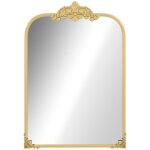 Eifson - miroir 60x87 cm, miroir de salle de bain carr�, miroir mural, miroir de couloir, style baroque ...