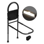 Barrière de lit adulte, barre d'appui pour lit anti - chutes, poche amovible, hauteur réglable (80 - ... Barrière de lit adulte, barre d'appui pour lit anti - chutes, poche amovible, hauteur réglable (80 - ...