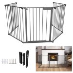 Barrière de sécurité enfant bébé 3m 5 panneaux animaux enfant grille de protection cheminée pare parc ... Barrière de sécurité enfant bébé 3m 5 panneaux animaux enfant grille de protection cheminée pare parc ...
