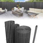 Einfeben - canisse en pvc, paravent de jardin, piscines, palissade en pvc résistant aux uv gris 100 x ... Einfeben - canisse en pvc, paravent de jardin, piscines, palissade en pvc résistant aux uv gris 100 x ...