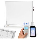 Einfeben chauffage infrarouge 300w radiateur électrique avec thermostat & télécommande pour une pièce ... Einfeben chauffage infrarouge 300w radiateur électrique avec thermostat & télécommande pour une pièce ...
