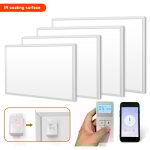 Einfeben - chauffage infrarouge avec thermostat & tlcommande, montage au plafond / mur pour la maison, ...