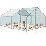 Randaco - einfeben enclos poulailler grillag 3x3x2m avec porte latrale et toit dme 9 m