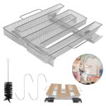 Gnrateur de fume froide barbecue fum en acier inoxydable panier en maille de en forme de m (argent) ...