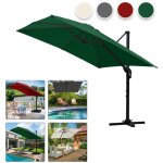 Einfeben parasol dport 300x300cm, jardin extrieur pliable, base croise 360 rotatif, protection uv, ...