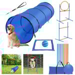 Einfeben set d'agility pour chiens 5 en 1 terrain d'entraînement avec tunnel boîte de pause anneau de ... Einfeben set d'agility pour chiens 5 en 1 terrain d'entraînement avec tunnel boîte de pause anneau de ...