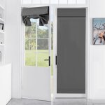 Ej. life - 1 panneau de rideau occultant thermique avec lacets pour chambre � coucher, porte - fen�tre, ...