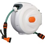 Ej. life - 10m enrouleur de tuyau d'arrosage rtractable, enrouleur de tuyau mural, buse de tuyau  8 ...