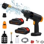 21v nettoyeur haute pression portable: 870psi laveur haute pression sans fil 60 bar avec batterie et ...