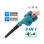 Ej. life - 2200 w souffleur  feuilles sans fil compatible avec batterie makita 18 v, souffleur sans ...