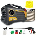 3000w nettoyeur haute pression horizontal plus, pression : max. 120 bar, dbit : 390l / min, filtre  ...