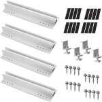 Ej. life - 4 set 400mm kit de support panneau solaire, fixation panneau solaire en aluminium, support ...
