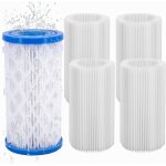 Lot de 5 cartouches filtrantes pour piscine intex / bestway - compatible type a & c - filtre spa & pompe ...