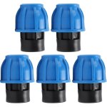 5 raccords de plomberie, kit de raccords rapides pour tuyaux d'eau, filetage femelle droit 25 x g1 / ...