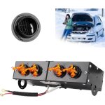 Ej. life - chauffage de voiture, d�sembueur auto 4 trous ventilateur de chauffage 12 v d�givreur d�givreur ...