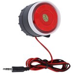 Dc 12v mini sirne filaire sirne 120 db systme d'alarme sonore sirne pour la scurit  la maison, ...