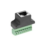 Ej. life - ethernet rj45 femelle boulon  borne  vis 8 broches cctv numrique dvr adaptateur connecteur ...