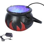 Ej. life machine  fume halloween avec seau  bonbons - chaudron sorcire led & nbuliseur - dcor fumigne ...