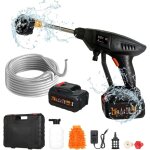 Nettoyeur haute pression sur batterie, max 870 psi nettoyeur haute pression sans fil portable avec accessoires ...