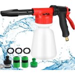 Pistolet  mousse de voiture 1l, lance  mousse rglable 2 en 1, pistolet  mousse de nettoyage de voiture ...