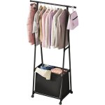 Porte - vtements sur roulettes - portant pour chaussures et botes - hauteur 160cm - porte - manteau ...