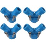 R�partiteur en y pour robinet d'arrosage, vannes 2 voies, raccord de tuyau standard, 4 pi�ces - ej. life ...