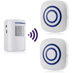 Ej. life - sonnette sans fil detecteur de mouvement carillon de porte elctrique 36 mlodies alarme de ...