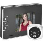 Sonnette vid�o num�rique sans fil, cam�ra judas avec moniteur lcd 2, 7 pouces, cam�ra ?il de chat de ...