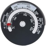 Ej. life - thermomtre magntique pour pole 0 - 500? cadran en alliage d'aluminium jauge de thermomtre ...