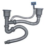 Ej. life tuyau flexible pvc pour lavabo / �vier - anti - odeurs - montage simple sans outils