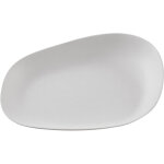 Eko yayoi flat - assiette blanche en canne � sucre 24 x 22, 5 cm - 300 unit�s - betik
