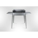 El gaucho - barbecue de charbon de bois en acier inoxydable asado