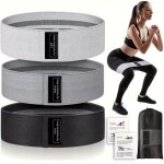 Elastique musculation, bandes avec 3 niveaux de r�sistance, fitness, antid�rapantes, pack de 3, pour ...