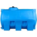Cuve r�cup�ration eau de pluie 300l ? r�servoir a�rien horizontal bleu ? poly�thyl�ne anti - uv ? pour ...