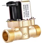 �lectrovanne 1 / 2  ac 220v, vanne electromagn�tique electrique en laiton, d'entr�e d'eau normalement ...