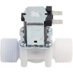 Electrovanne 12 v dc plastique 3 / 4 '' dn20 normalement ferm�e n / c commutateur de d�bit entr�e eau ...