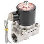 �lectrovanne 12 v g3 / 4  en acier inoxydable 304, normalement ferm�e, 2 positions, 2 voies