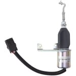 Electrovanne d'arrt de carburant, dc12v 55mm distance de trou vanne d'arrt de moteur vanne d'arrt ...